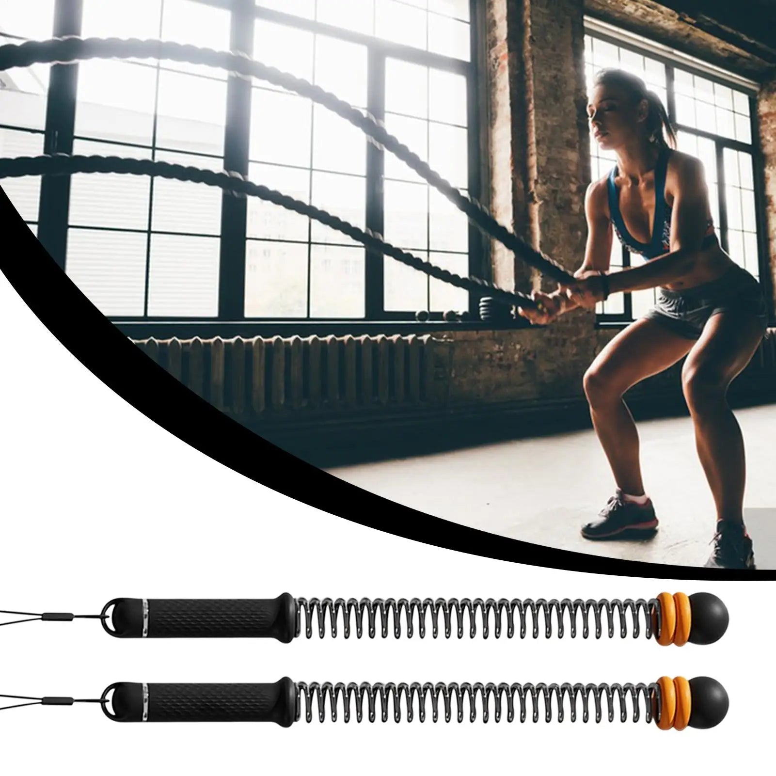 Cordless Weighted Battle Rope – Portable Strength & Cardio Trainer for Home & Gym 