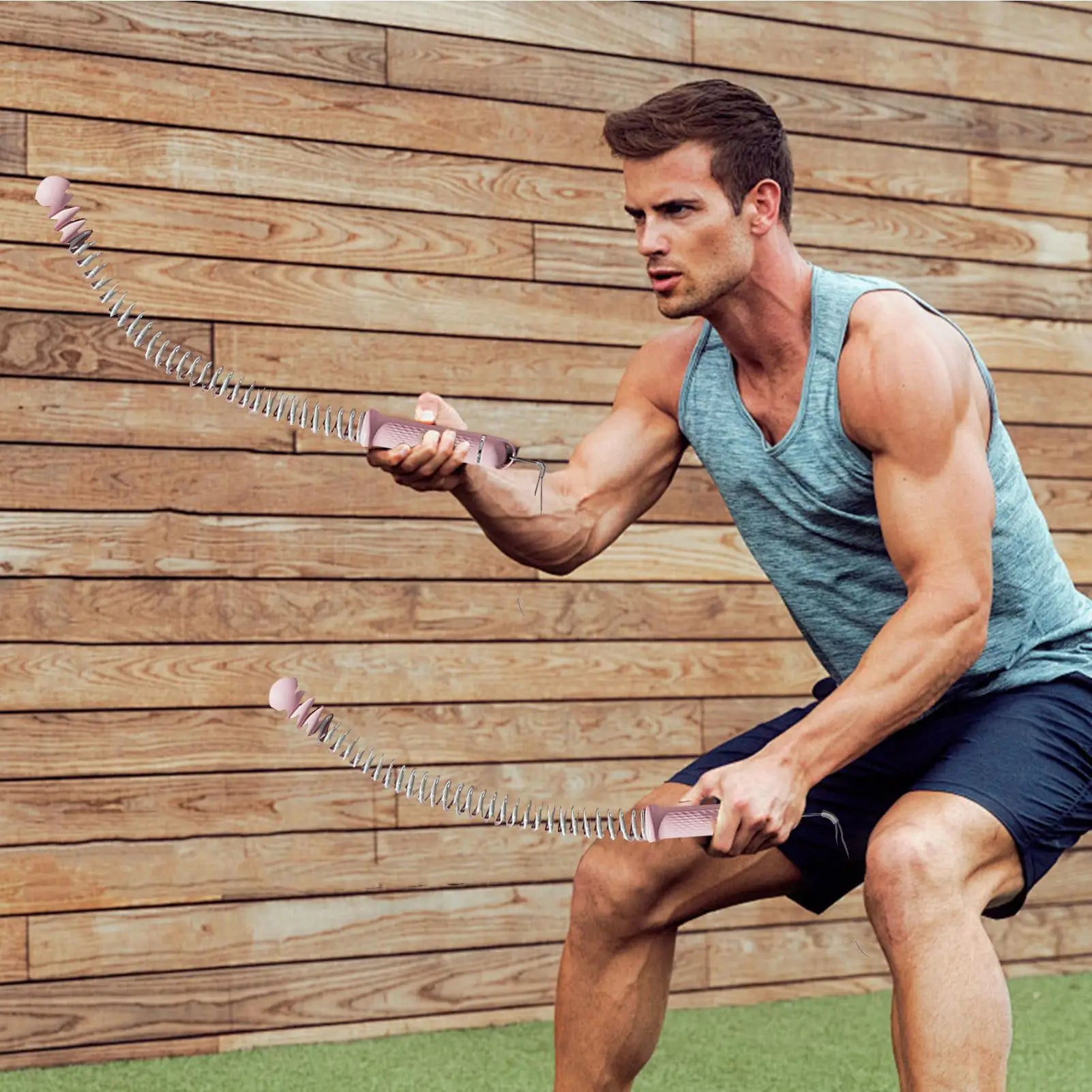 Cordless Weighted Battle Rope – Portable Strength & Cardio Trainer for Home & Gym 